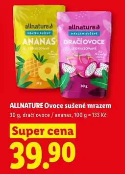 Lidl ALLNATURE Ovoce sušené mrazem nabídka