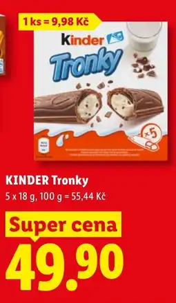 Lidl KINDER Tronky nabídka