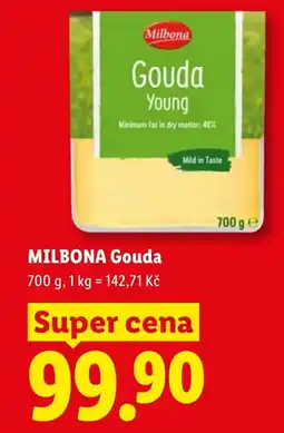 Lidl MILBONA Gouda nabídka