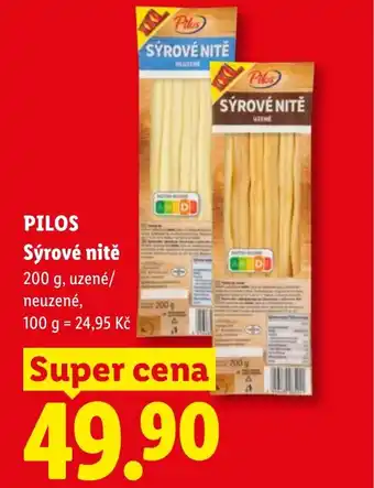 Lidl PILOS Sýrové nitě nabídka