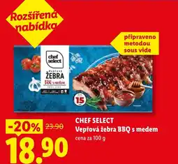 Lidl CHEF SELECT Vepřová žebra BBQ s medem nabídka