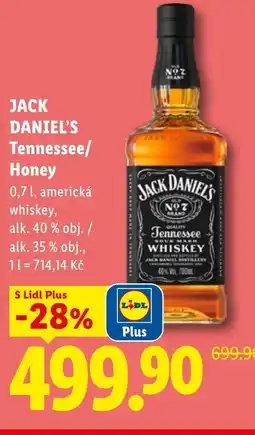 Lidl JACK DANIEL'S Tennessee/ Honey nabídka