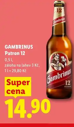 Lidl GAMBRINUS Patron 12 nabídka