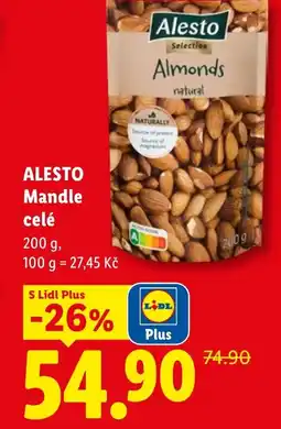 Lidl ALESTO Mandle celé nabídka