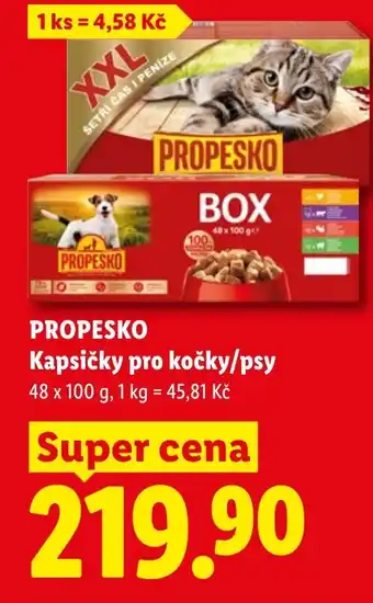 Lidl PROPESKO Kapsičky pro kočky/psy nabídka
