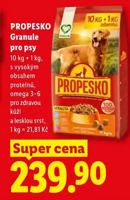 Lidl PROPESKO Granule pro psy nabídka