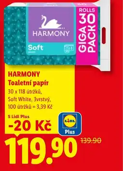 Lidl HARMONY Toaletní papír nabídka