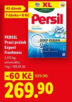 Lidl PERSIL Prací prášek Expert Freshness nabídka