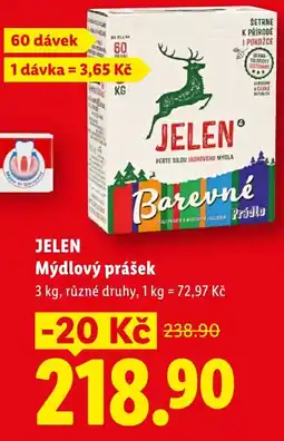 Lidl JELEN Mýdlový prášek nabídka