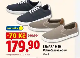 Lidl ESMARA MEN Volnočasová obuv nabídka