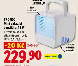Lidl TRONIC Mini chladicí ventilátor 10 W nabídka