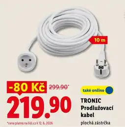 Lidl TRONIC Prodlužovací kabel nabídka