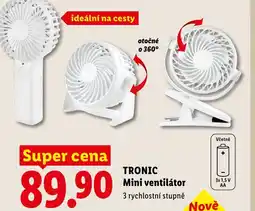 Lidl TRONIC Mini ventilátor nabídka