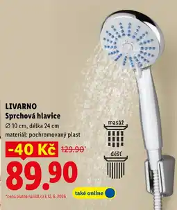 Lidl LIVARNO Sprchová hlavice nabídka