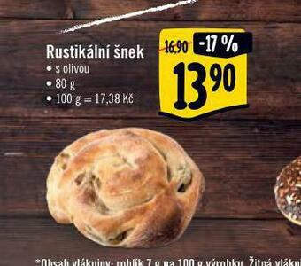 Albert Rustikální šnek nabídka