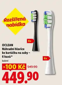 Lidl OCLEAN Náhradní hlavice ke kartáčku na zuby - nabídka