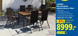 Lidl LIVARNO Sada zahradního nábytku Valencia, 7dílná nabídka