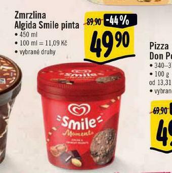 Albert Zmrzlina algida smile pinta nabídka