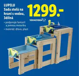 Lidl LUPILU Sada stolů na hraní s vodou, 3dílná nabídka