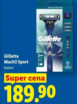 Lidl Gillette Mach3 Sport nabídka