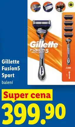 Lidl Gillette Fusion5 Sport nabídka