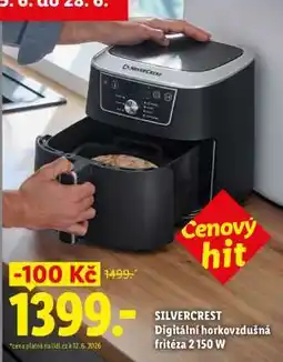Lidl SILVERCREST Digitální horkovzdušná fritéza 2 150 W nabídka