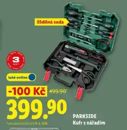 Lidl Parkside Kufr s nářadím nabídka