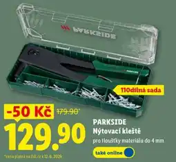 Lidl PARKSIDE Nýtovací kleště nabídka