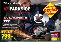 Lidl PARKSIDE PERFORMANCE 20V Aku úhlová bruska nabídka