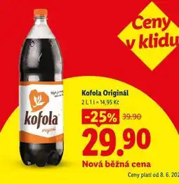 Lidl Kofola Original nabídka