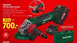 Lidl PARKSIDE 20V Aku úhlová bruska nabídka