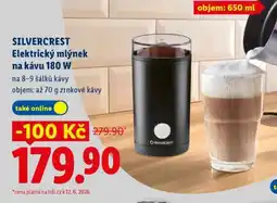 Lidl SilverCrest Elektrický mlýnek na kávu 180 W nabídka