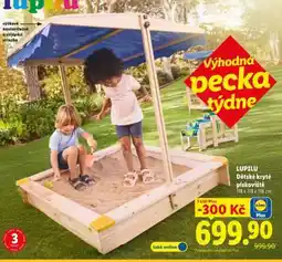 Lidl LUPILU Dětské kryté pískoviště nabídka