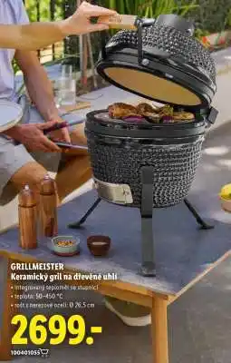 Lidl GRILLMEISTER Keramický gril na dřevěné uhlí nabídka