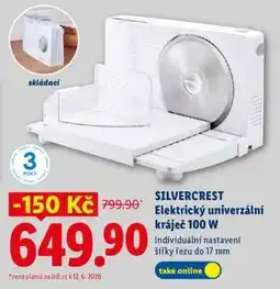 Lidl SILVERCREST Elektrický univerzální kráječ 100 W nabídka