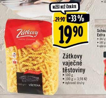 Albert Zátkovy vaječné těstoviny nabídka