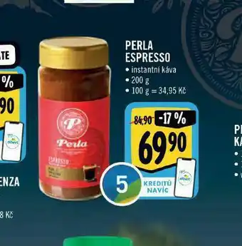 Albert Perla espresso instantní káva nabídka