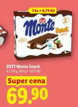 Lidl Zott Monte Snack nabídka