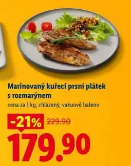 Lidl Marinovaný kuřecí prsní plátek s rozmarýnem nabídka