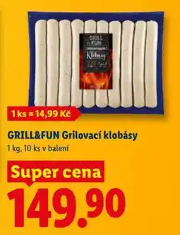 Lidl GRILL&FUN Grilovací klobásy nabídka