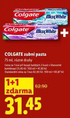 Lidl Colgate zubní pasta nabídka
