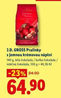 Lidl J.D. GROSS Pralinky s jemnou krémovou náplní nabídka