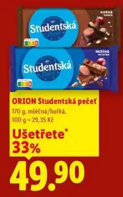 Lidl Orion Studentská pečeť nabídka