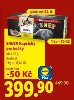 Lidl Sheba kapsičky pro kočky nabídka