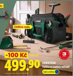 Lidl PARKSIDE Taška se sadou nářadí nabídka