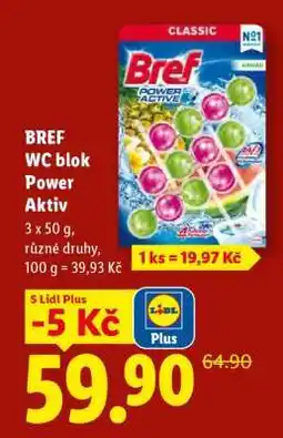 Lidl Bref WC blok Power aktiv nabídka