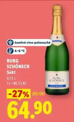 Lidl BURG SCHÖNECK SEKT nabídka