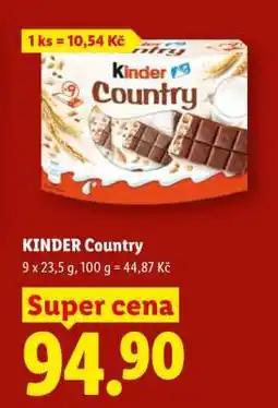 Lidl KINDER COUNTRY nabídka