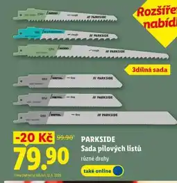 Lidl PARKSIDE Sada pilových listů nabídka