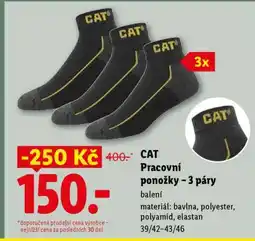 Lidl CAT Pracovní ponožky – 3 páry nabídka